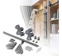Heavy Du Steel le Ladder Hardware Kit for Adjustable Rolling Library Ladders Slide Rail System for Smooth Movement and Stabili Ideal for Home and Office Use