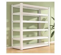 Heavy Du Sto Shelves Adjustable 6-Tier Ga Rac Screwless Assembly Metal Shelving Units for Warehouse Basement Pantry Office (120x40x183cm)
