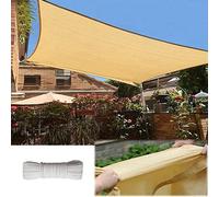 Heavy Du Sun Sail e Canopy - 98% UV Block Water & Air Permeable e Cloth Custom Includes 5m Kit Perfect for Outdoor Camping Courard Pet Canopy & Balcony Protect