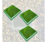 Heavy Du Sunken Green Ln Planting Lids 3 PCS Plastic Manhole Covers for DrainFieldYard Concealed Sewa Basin Covers 24"x24" for Residential & Scenic Areas