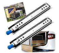 Heavy-Du Teles Der Slides, Full, Locking Mechanism, 600mm to 1400mm, Fixed Der Guides, High-Quali Roller System for Smooth