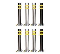 Heavy Du Traffic Safe Cones - 8 Pack Lo Delineator Posts, Removable Parking Bollards, 60cm/23in Traffic Ber Cones for Road Safe and Crowd Control