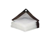 Heavy Du Transparent Waterproof Tarpaulin 2x7m, C Foldable Tarp with Grommets, Multi-Purpose Cover for Greenhouse, Garden, Patio, Outdoor Use