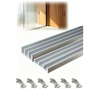 Heavy Du Triple Track Sliding Door Hardware KitAluminum Alloy for 3 s/Wood Doors (35mm) with 6 Rollers 200cmSmooth & Design