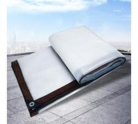 Heavy-Du UV-Resint Waterproof Cover 3.2x3.5m - Transparent Tarp, Double-Sided Coated, Easy to Clean, Perfect for Garden, Outdoor Equint, and Car Protect
