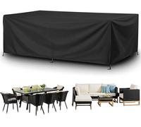 Heavy Du Waterproof Garden Fur Covers 260x210x85cm Ox Fabric Patio Table & Chair Covers Windproof Anti UV Rattan Sofa Protect for Outdoor Use