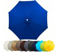Heavy Du Waterproof Patio Umbrella Canopy ReplacementWindproof RipResistant Polyester Sun e Cover Easy Install for Yard Garden Deck Poolside