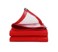 Heavy Du Waterproof Tarps 500GSM PVC, Red & White, 3x8m, Ideal for Camping, Tents, Gazebos, Sheds, Canopies, Sail Covers, Outdoor Protect