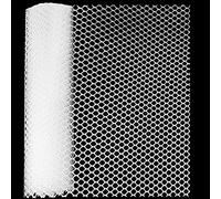 Heavy Du White Plastic Garden Fencing Netting - 3/4/5/6 Ft Tall Poultry Wire Ber, Pet Invisible Fence Roll (2x15m/6.6x49ft) with Cable Ties