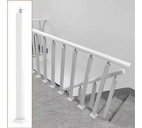 Heavy-Du White Stair Railing Post for Indoor Stairs Garden Balustrade Deck and Pool Brid - 100cm (39.4 inches) Colonna per Balaustre
