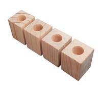 Heavy-Du Wooden Table Risers, Set of 4 for Sofas & Fur, Elevate Height 5-15 cm (Ø 6.5 cm) - Sturdy Support Feet for Home Improvement & Space Optimizat