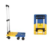 Heavy Du Yellow Platform Cart 150kg Load Capaci Foldable Design for Easy Sto Ideal for Deliveries Moving Travel & Schools
