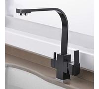 Heavy DuBlack Kitchen FaucetSingHoDeck Mounted Mixer Tap for Hot & Cold WaterDurabFiltered Drinking Water Sink FaucetStylish Star of Light 81058