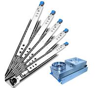 Heavy DuLockable Drawer Slides1 Pair 350mm (14 Inch) Full Extension Ball Bearing Runners 265lb Load Capacifor Smooth Sliding and Durability