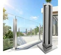 Heavy DuRailing Post Support System for 10mm Panel Outdoor & Patio Safe Corner Post for Commercial Construction & Stylish