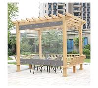 Heavy-Duty 0.5mm Transparent PVC Waterproof Tarpaulin - 5.5 x 3.5m (18 x 11ft) Canopy Cover for Outdoor Pergolas Patios Gazebos Clear Tarp for All Weather Use