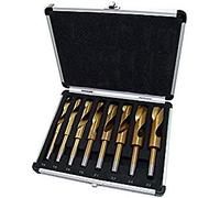 HEAVY DUTY 1/2-Inch Titanium Blacksmiths Drill Bit Set - Red (8-Piece)