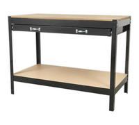 Heavy Duty 1.2M X 0.6M Workbench With Steel Frame And Storage Solutions