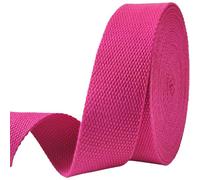 Heavy-Duty 1.5 Inch Cotton Webbing - 2.0mm Thick (6 Yards) - Natural Belt Strap for Dog Collars, Bag Handles, DIY Crafts, Slings, Aprons & Sewing Projects (Rose)