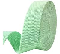 Heavy-Duty 1.5 Inch Cotton Webbing - 2mm Thick (6 Yards) - Natural Belt Strap for Dog Collars, Bag Handles, DIY Crafts, Slings, Aprons & Sewing Projects (Aqua)