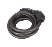 Heavy-Duty 1.8m Steel Cable Lock with Adjustable 5 Digit Code for Reliable Bicycle Security in Urban and Rural Environments (1.8M)