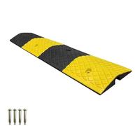 Heavy-Duty 1-Channel Cord Protector, Rubber Speed Bumps, Durable Cord Covers for Wires, 22000 Lbs Load-Bearing, Ideal for Parking Lots, Driveways, Warehouses (97x20x4cm)