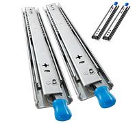 Heavy Duty 1 Pair Drawer Slides Full Extension Drawer Runners, 40-60 Inch with Lock, Hardware Ball Bearing Telescopic Locking Devices, Side Mount (48in(120cm))
