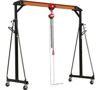 Heavy-Duty 1 Tonne Portable Gantry Crane Kit With Trolley And 2.5M Chain Block
