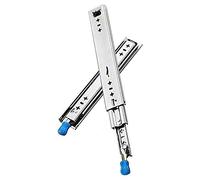 Heavy-Duty 10-60" Drawer Slides with Lock Full Extension 3-Section Ball Bearing Runners Ideal for Cabinets & Furniture (48" / 120cm Front Frame Included)