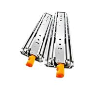 Heavy-Duty 10-Inch Ball Bearing Drawer Slides - 1 Pair with Locking Mechanism 250mm Soft Close Slides for Furniture Hardware Smooth & for Kitchen Cabinets
