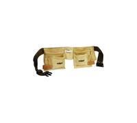 Heavy Duty 10 Pocket Professional Leather Work Tool Belt Pouch