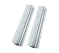 Heavy Duty 1000mm Full Extension Drawer Slides - Ball Bearing Drawer Runners Cold Rolled Steel 150kg Capacity Bottom Mount 1 Pair Silver Finish
