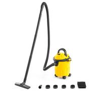 Heavy Duty 1000W Yellow Wet & Dry Vacuum Cleaner 10 Ltr Tub Hoover