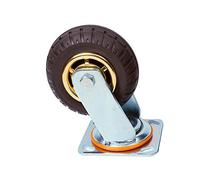 Heavy Duty 100mm Rubber Swivel Castor Wheels - Durable Silver Caster for Smooth Mobility, Ideal for Furniture, Equipment, Industrial & Home Use
