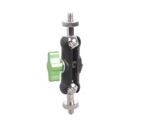 Heavy Duty 10cm Two Threaded Studs Adapters 1/4 20 Male to Male with 360 Rotation Compatible Camera Phone Mount Lighting Equipment DSLR Tripods Thread Adapters
