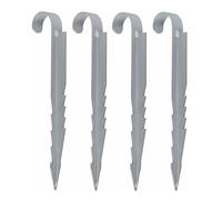 Heavy-Duty 12.99" Metal Trampoline Stakes - Set of 4 Ground Anchors for Winter Swing Paper - and Secure Trampoline Tie-Downs for Outdoor Safety