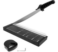 Heavy Duty 12 Inch Guillotine Paper Cutter, 8 Sheet Capacity, Precision Paper Trimmer for Crafting, Cardstock, Office & Classroom Projects - Perfect for Clean Cuts & Professional Results
