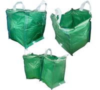 Heavy Duty 120 Litre Large Green Garden/Plant Waste Reusable Sacks