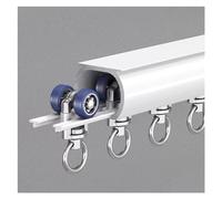 Heavy Duty 12ft Sliding Barn Door Track System Double Row Ceiling Mounted Quiet Rails Adjustable Lengths 6 26in Perfect for Home & Office Doors