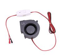 Heavy Duty 12V 2.94A 7000RPM Blower with Switches for Grill Ventilation Printer Cooling High Speed Ball Bearing Fan Efficient Airflows Blower for Pet Enclosures