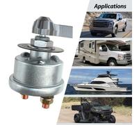 Heavy Duty 12V 300A Battery Disconnect Switch With Quick Disconnect Feature For Power Cut Off On Off Road, RVs, Yachts, ATVs, Trailers And Heavy Vehicles(silver)