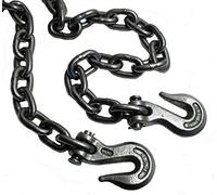 Heavy Duty 14ft Recovery Tow Towing Utility Farm Drag 5/16" Chain with Hooks