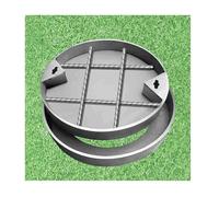 Heavy-Duty 15.7x15.7 Round Access Cover with Frame - Drainage Solutions for Sewers and Wastewater Pits Secure Access and Safety for Various Applications