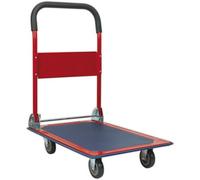 Heavy-Duty 150Kg Rigid Platform Truck With Folding Handles And Rubberised Deck