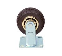 Heavy Duty 150mm Rubber Swivel Castor Wheels - Silver Industrial Wheels for Smooth Movement, Fur & Equipment - 300kg Load Capacity, Perfect for Warehouses & Workshops