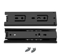 Heavy-Duty 150mm x 45mm Ball Bearing Drawer Slides - 10PCS 45kg Load Capacity Desk Under-Mount Guides Smooth Gliding for Office or Home Use