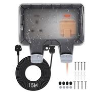 Heavy Duty 15m Extension Lead, Outdoor Plug Sockets Waterproof IP66