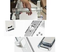 Heavy-Duty 16-Inch Keyboard Drawer Slide Ra - Smooth Pull-Out Computer Tray Runners for Easy Storage Shelf Extension 1 Pair Ideal for Home Office Setup