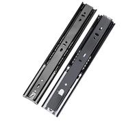 Heavy Duty 16-Inch Slide Ball Bearing Runners, Full Extension Kitchen Glides, Quiet Side Mount Drawer Sliders, Replacement Rails for Cabinets & Bedside Drawers, Cushion Model