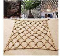 Heavy-Duty 16mm Thick Hemp Safety Net Fall Protection for Kids Garden Play Area Safety Net Extra Strong Size 3x4m Child Safety Equipment